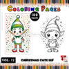 Magical Elves Coloring VOL 12 - 100 Enchanting Designs for Kids and Adults