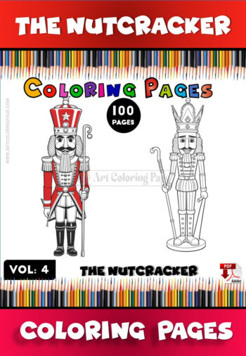 Nutcracker Coloring Page for Children Vol 4 – A Festive Coloring Adventure