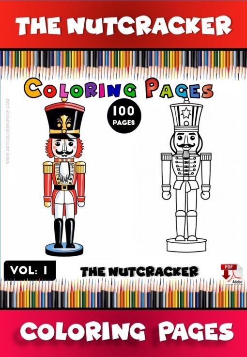 Nutcracker Coloring Sheets Vol 1 – A Magical Holiday Experience