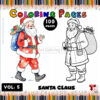 Santa Claus Coloring Pages Printable for Children Vol. 5: 100 Jolly Designs