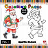 Santa Claus Coloring Pages for Kids Vol. 1 100 Jolly Designs