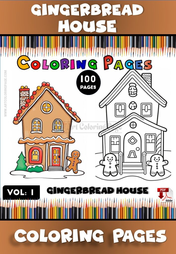 Unleash Your Creativity with Our Magical Gingerbread House Coloring Vol 1