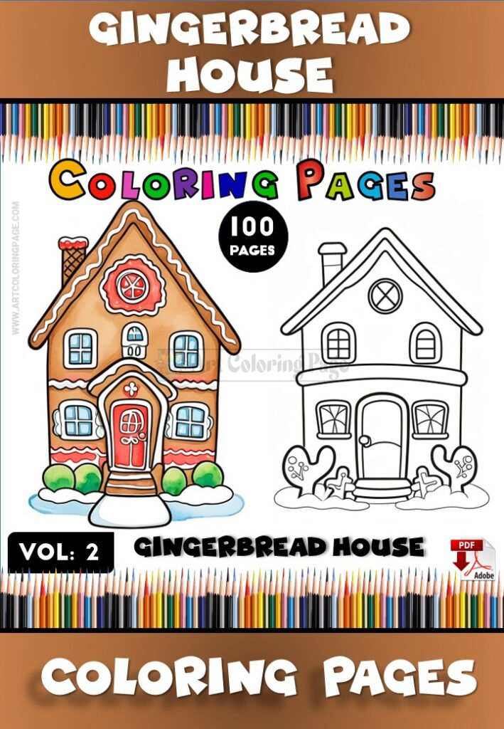 Unlock Your Imagination with Gingerbread House Coloring Pages Vol 2