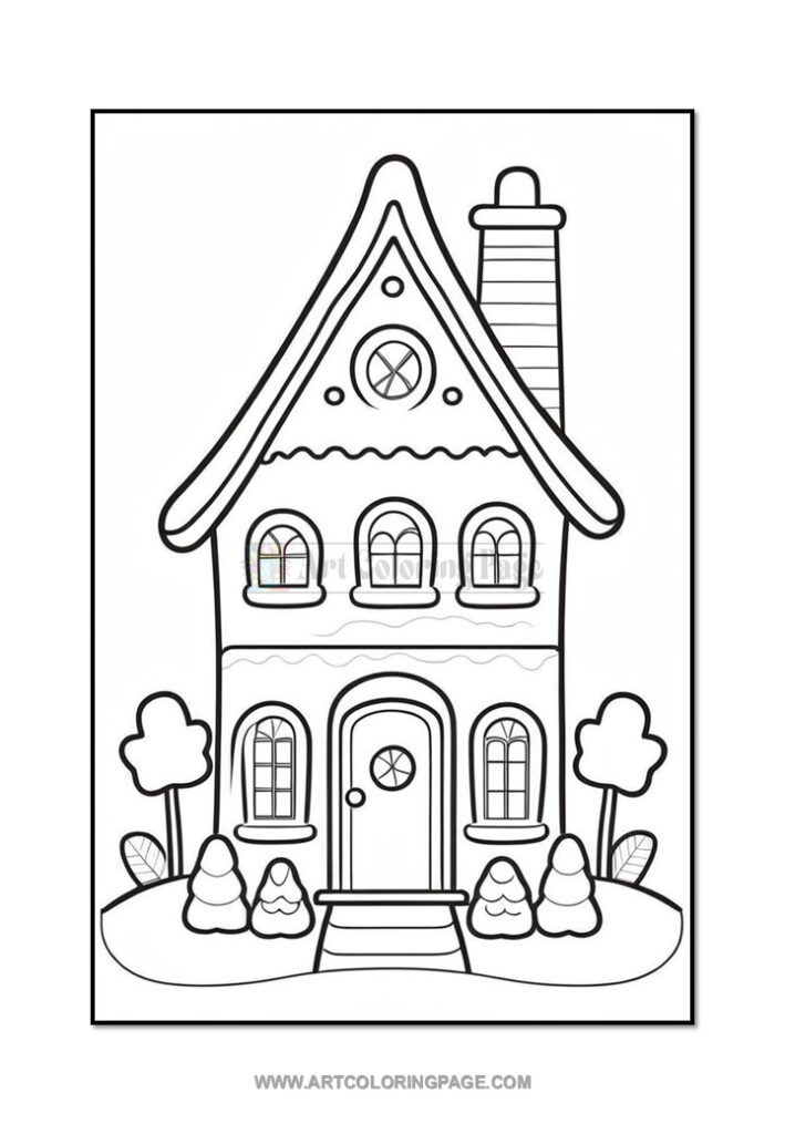 Unlock Your Imagination with Gingerbread House Coloring Pages Vol 2