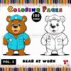 Bring Joy with Pooh Bear Coloring Pages Vol 2 – Bear at Work!