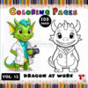 Dragon Colors Vol 12 - Dragon at Work: Color Your Way to Joy!