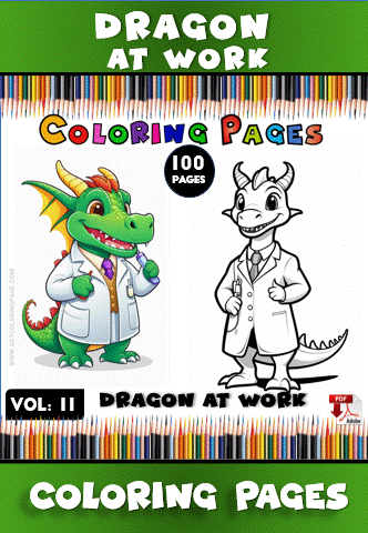 Print Dragon Coloring Pages 11 - Dragon at Work: Fun for All Ages! - Image 2