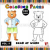 Pooh Bear Coloring Sheets ​Vol 9 - Bear at Work Fun Meets Creativity