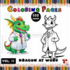 Print Dragon Coloring Pages 11 - Dragon at Work Fun for All Ages!