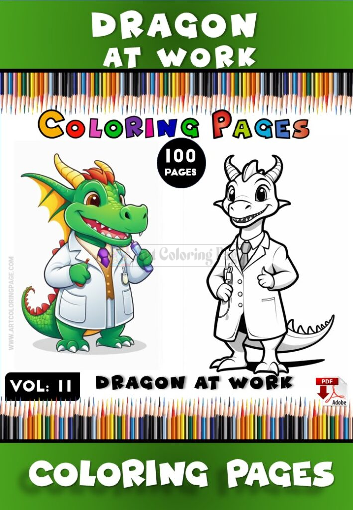 Print Dragon Coloring Pages 11 - Dragon at Work Fun for All Ages!