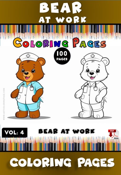 Unleash Creativity with Pooh Bear Coloring Pictures Vol 4 – Bear at Work!