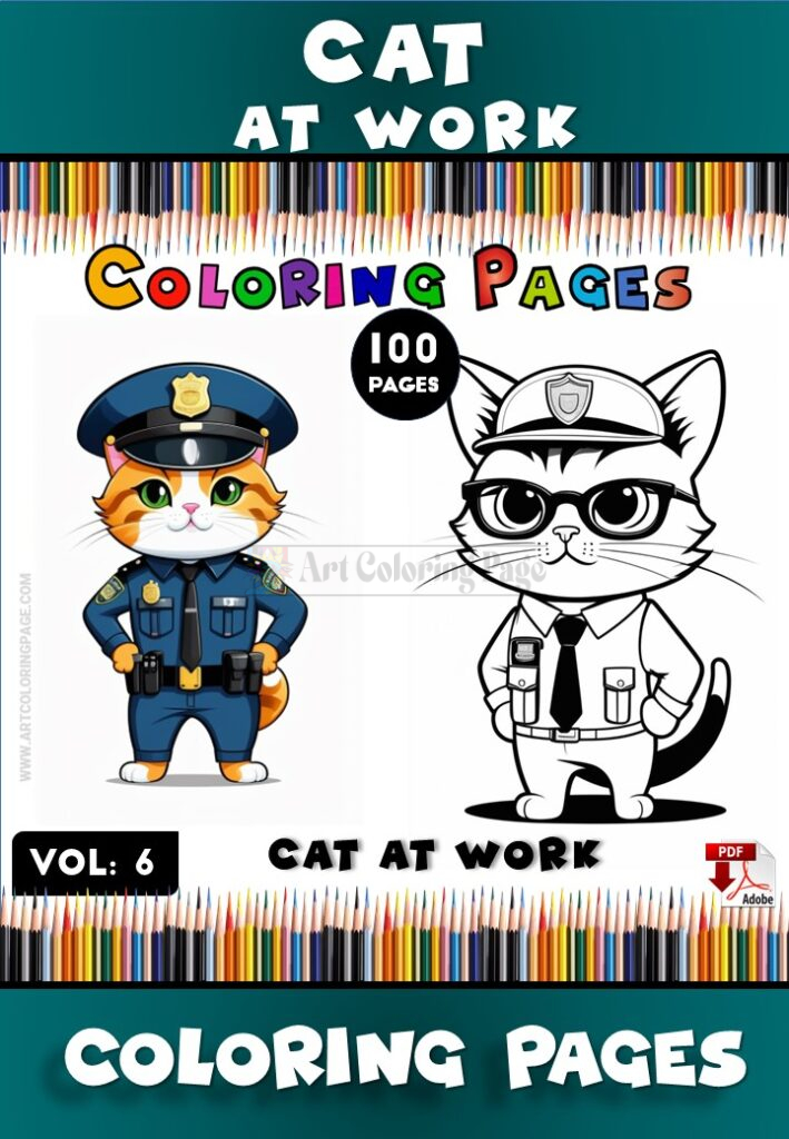 Unleash Your Creativity with Cat Coloring Pages Printable Vol 6