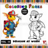 Unleash Your Creativity with Dragon Coloring Vol 10 - Dragon at Work!