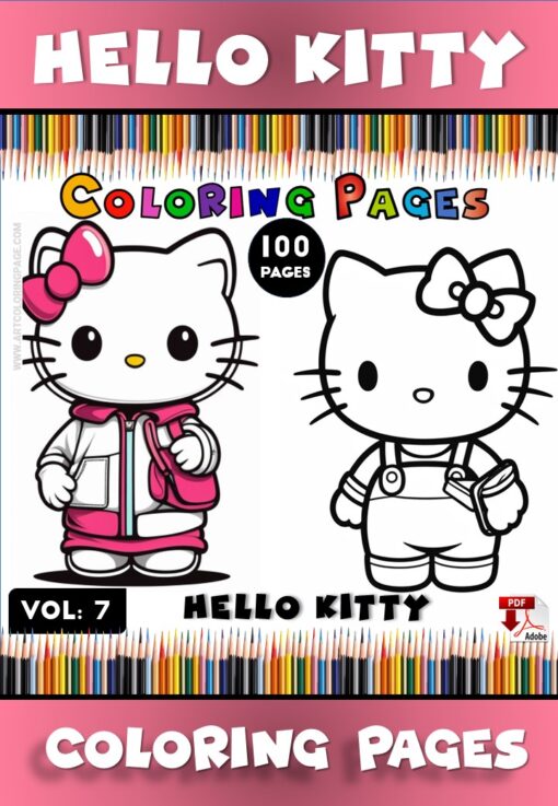 Adorable Fun with Hello Kitty Coloring Books Vol 7!