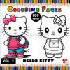 Adorable Fun with Hello Kitty Coloring Page for Kids Vol 2!