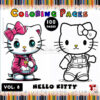 Adorable Fun with Printable Hello Kitty Coloring Pages Vol:8