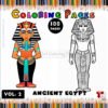 Ancient Egypt with Pharaoh Coloring Pages Printable Vol 2!