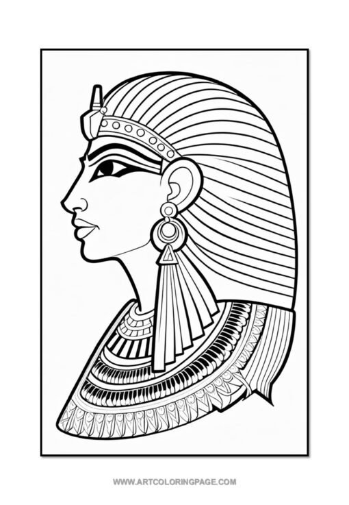 Ancient Egypt with Pharaoh Coloring Pages Printable Vol: 2! - Image 3