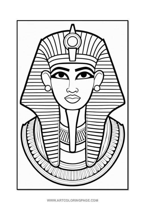 Ancient Egypt with Pharaoh Coloring Pages Printable Vol: 2! - Image 4