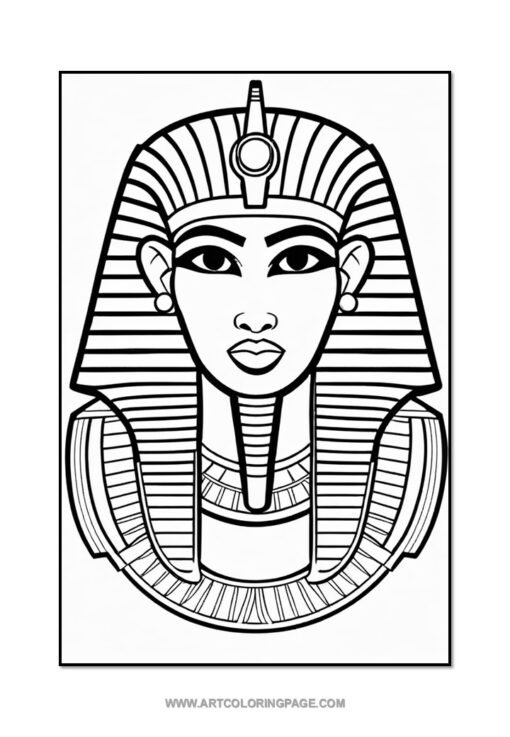 Ancient Egypt with Pharaoh Coloring Pages Printable Vol: 2! - Image 5