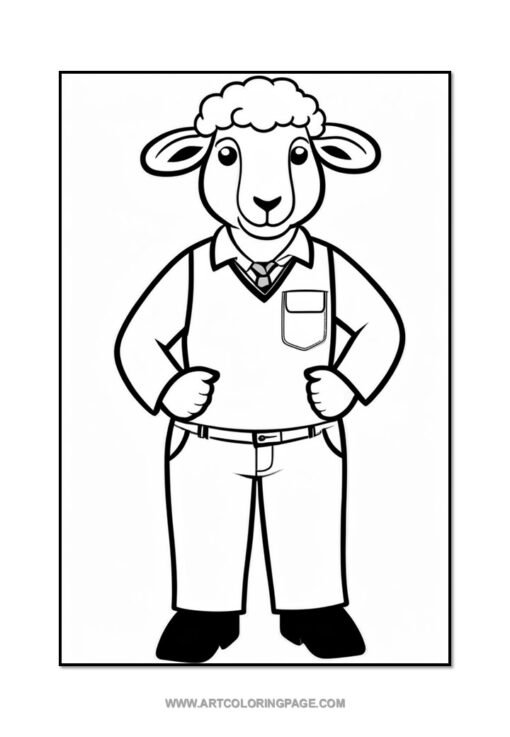 Baa-rilliant Fun with Sheep Coloring Page Vol: 1! - Image 4