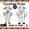 Baa-rilliant Fun with Sheep Coloring Pages Vol 3!