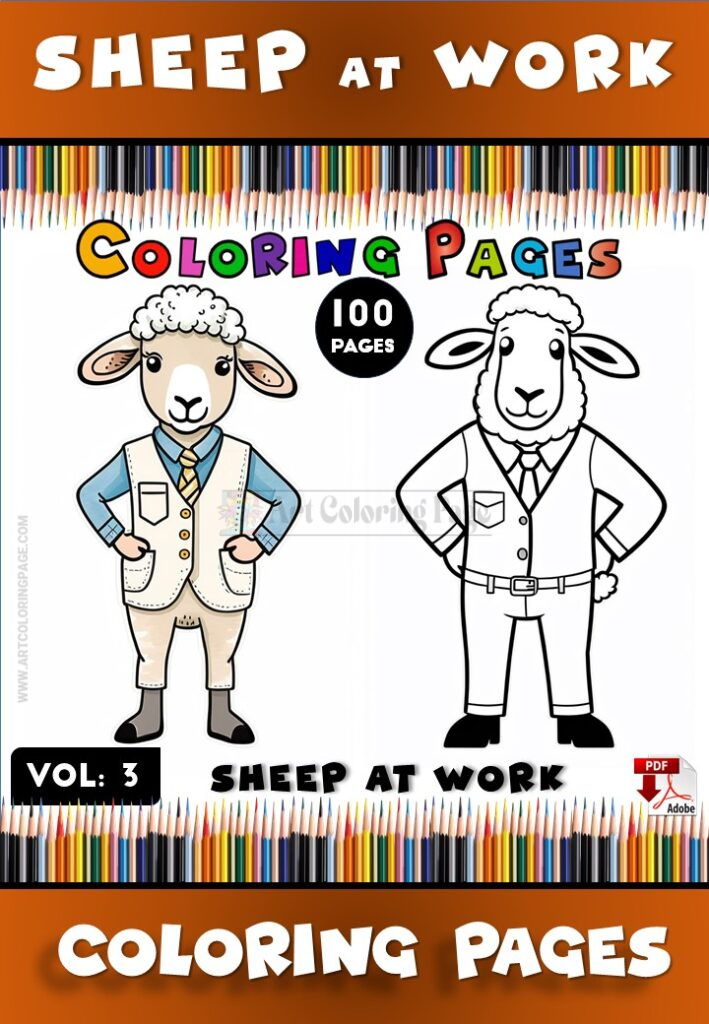 Baa-rilliant Fun with Sheep Coloring Pages Vol 3!