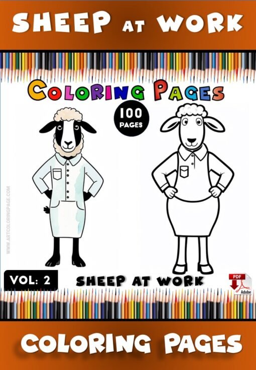 Baa-rilliant Fun with Sheep Coloring for Kids Vol 2!