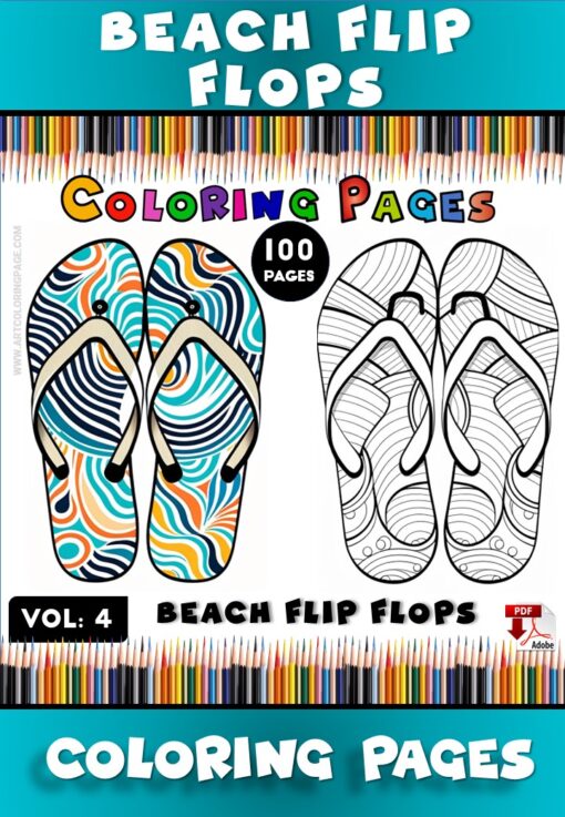 Brighten Up Summer with Colorful Flip Flops for Kids Vol 4!