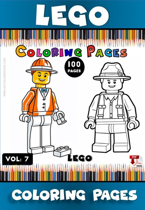 Build Fun and Creativity with LEGO Color Pages for Kids Vol 7!