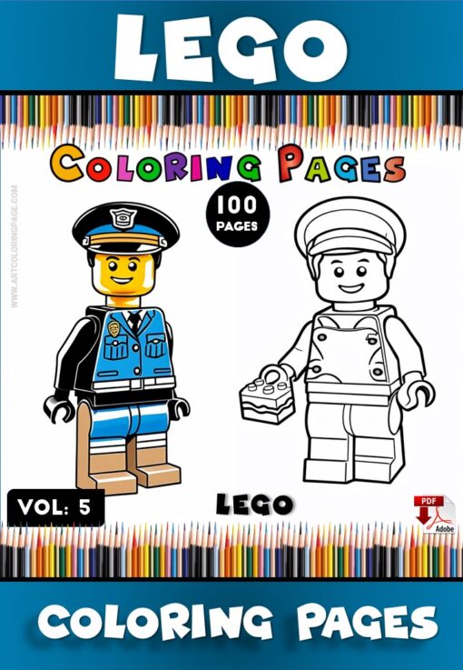 Build More Fun with Coloring Sheets: LEGO Vol: 5!