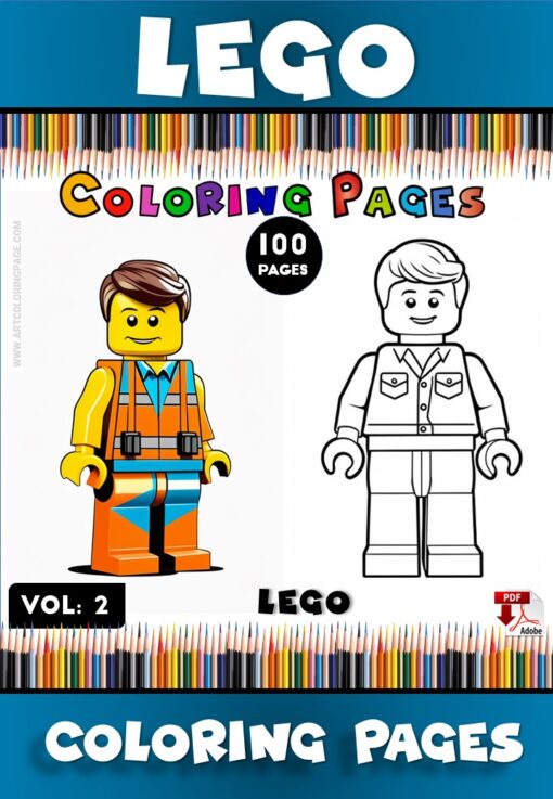 Build More Fun with LEGO Coloring Sheets Vol 2!