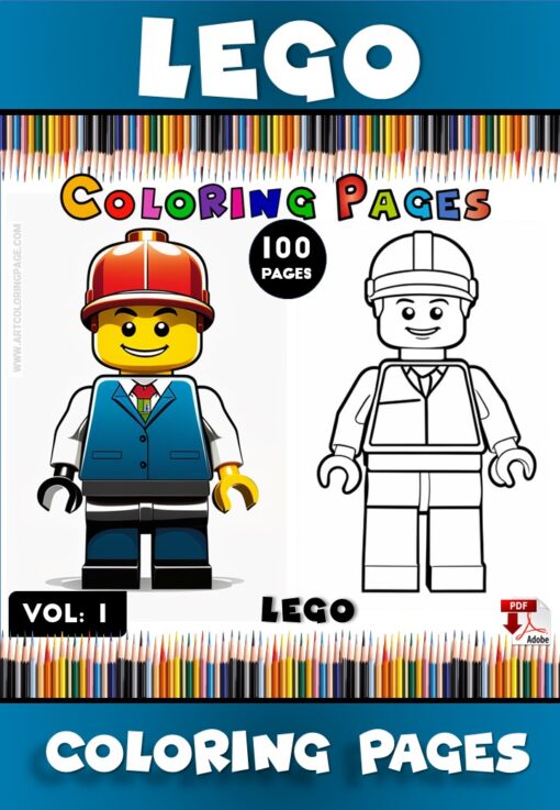 Build Your Creativity with LEGO Coloring Pages Vol 1!