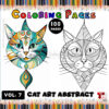 Cat Art Abstract Vol. 7 – Unique Feline-Inspired Designs