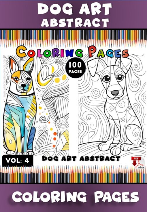 Adorable Fun with Cute Dog Coloring Pages Vol: 4!