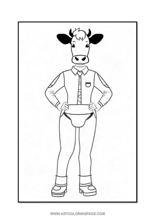 Moo-ve into Creativity with Cow Coloring Pages Vol: 1! - Image 3