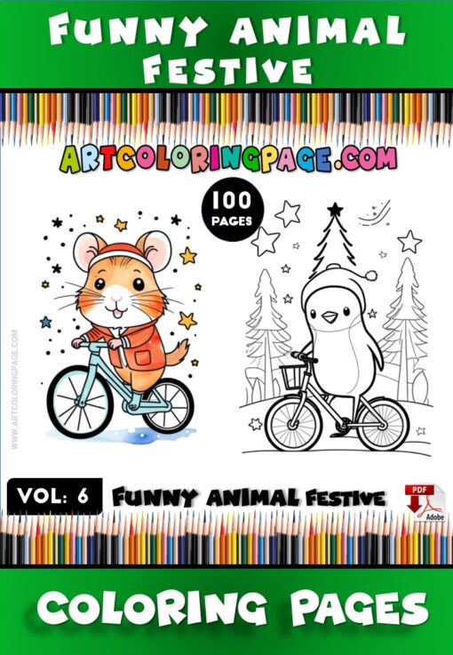 Discover the Animal Kingdom with Animal Coloring Page for Kids Vol: 6!