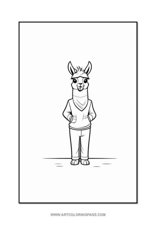 Discover the Magic of Llama Coloring Pages Vol: 2! - Image 5