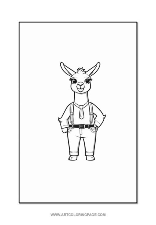 Discover the Magic of Llama Coloring Pages Vol: 2! - Image 4