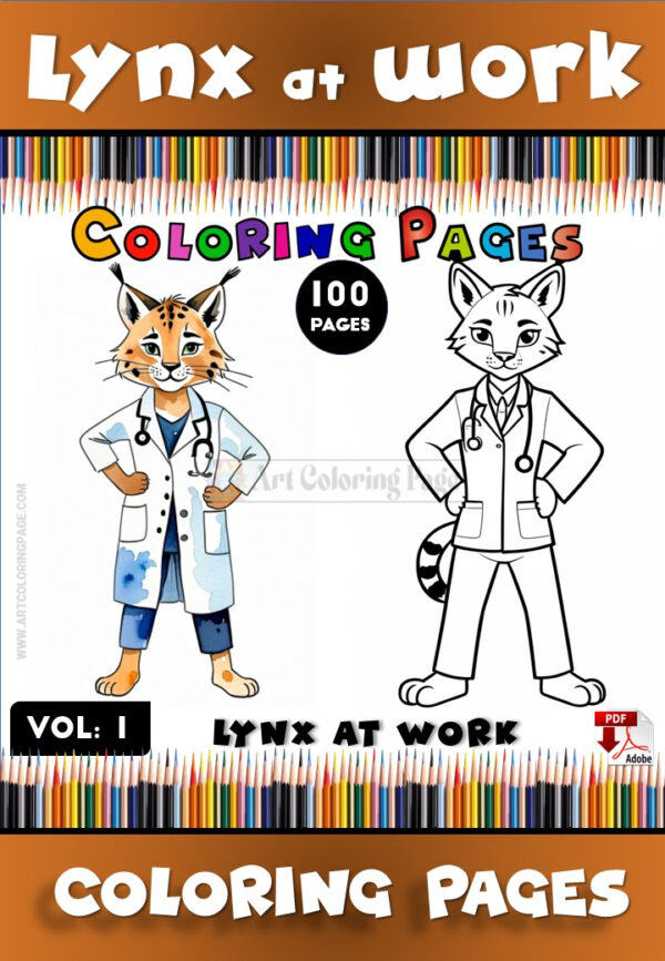 Discover the Magic of Lynx Coloring Book for Kids Vol 1