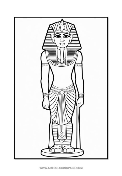 Discover the Magic of the Nile with Ancient Egypt Coloring Pages PDF Vol4 - Image 5