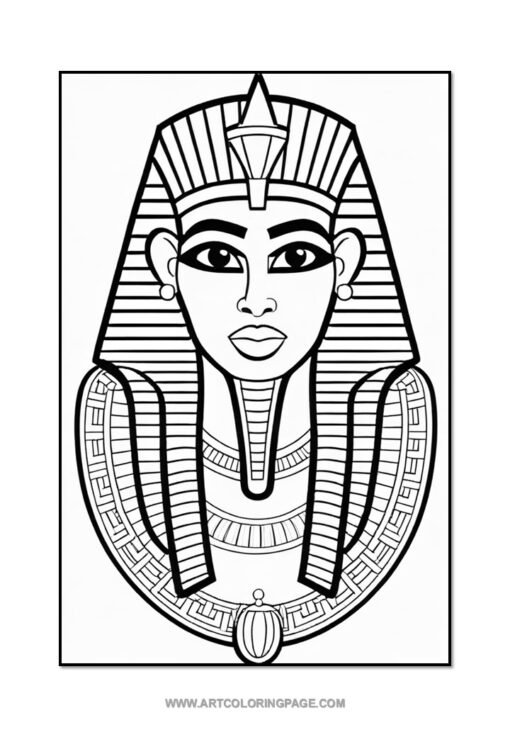 Discover the Magic of the Nile with Ancient Egypt Coloring Pages PDF Vol4 - Image 4