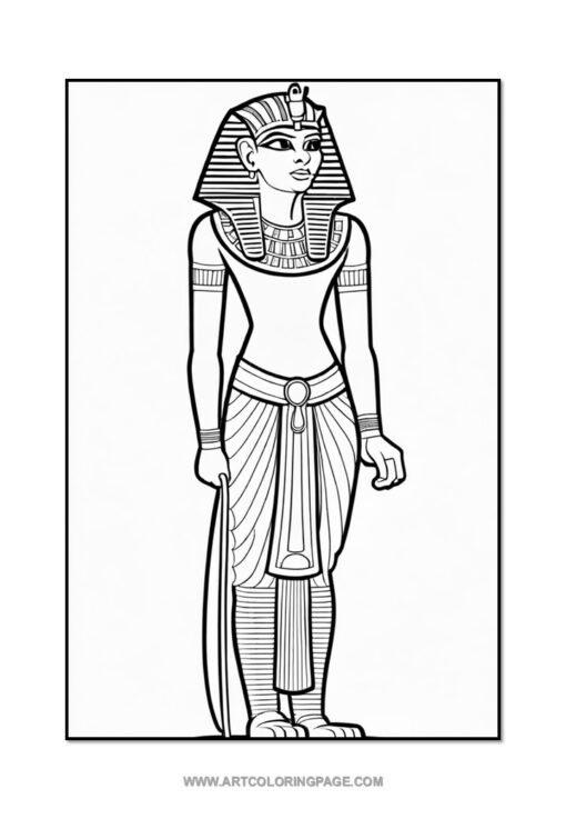 Discover the Magic of the Nile with Ancient Egypt Coloring Pages PDF Vol4 - Image 3