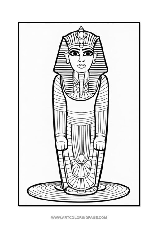 Discover the Magic of the Nile with Ancient Egypt Coloring Pages PDF Vol4 - Image 2