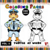 Dive into Creativity with Turtle Coloring Pages Printable Vol: 6!