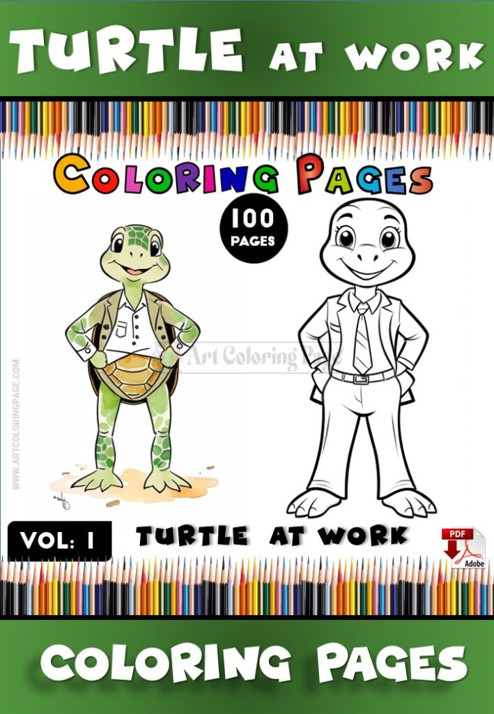 Dive into Creativity with Turtle Coloring Pages Vol 1!
