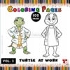 Dive into Creativity with Turtle Coloring Sheet Vol 2!
