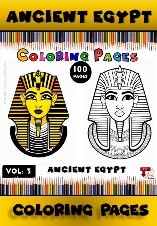 Embark on a Timeless Adventure with Ancient Egypt Coloring Pages Vol 3!