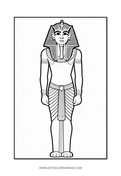 Embark on a Timeless Adventure with Ancient Egypt Coloring Pages Vol: 3! - Image 5