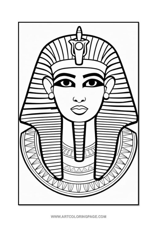 Embark on a Timeless Adventure with Ancient Egypt Coloring Pages Vol: 3! - Image 3